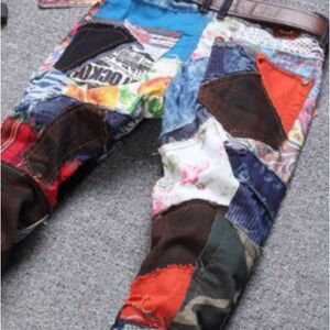 Levi distressed stretch jeans sizes 0-18 women’s and men’s PATCHY PANTS